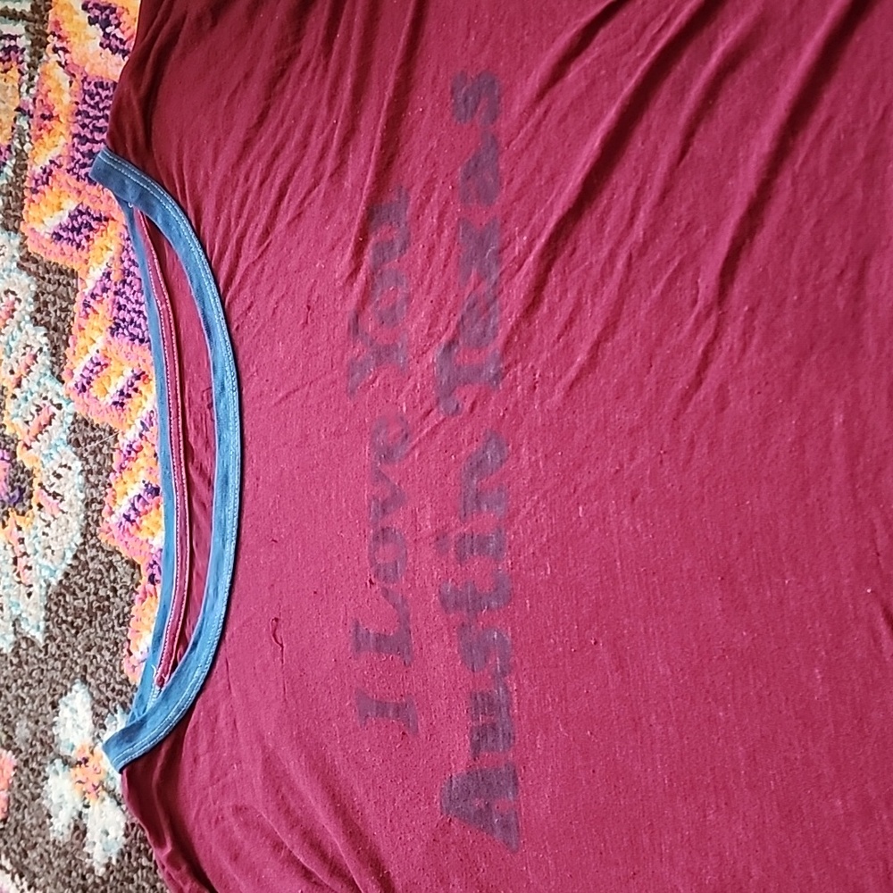 We the Free i love you austin maroon shirt - Picture 2 of 4